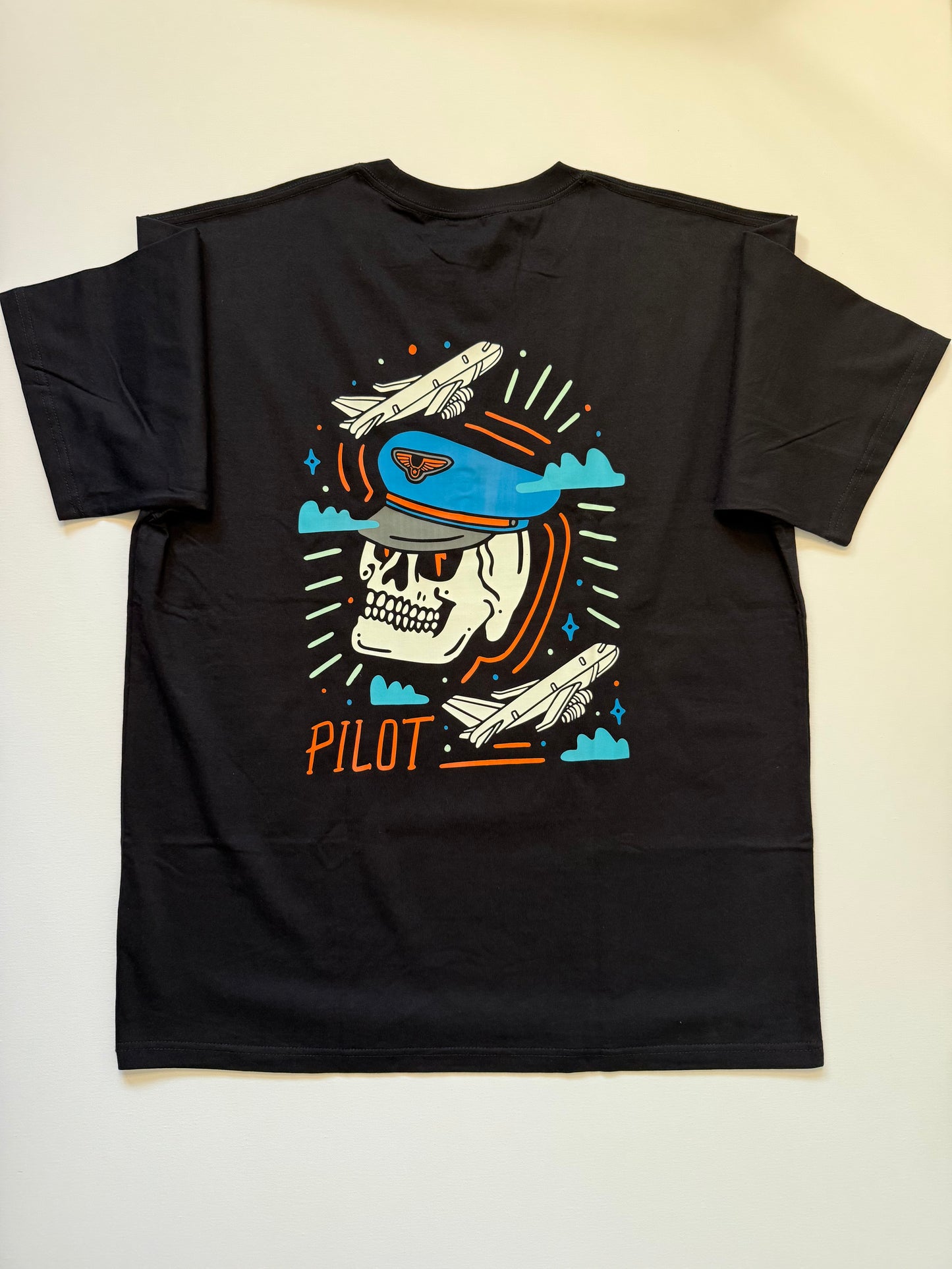 Skull pilot tee