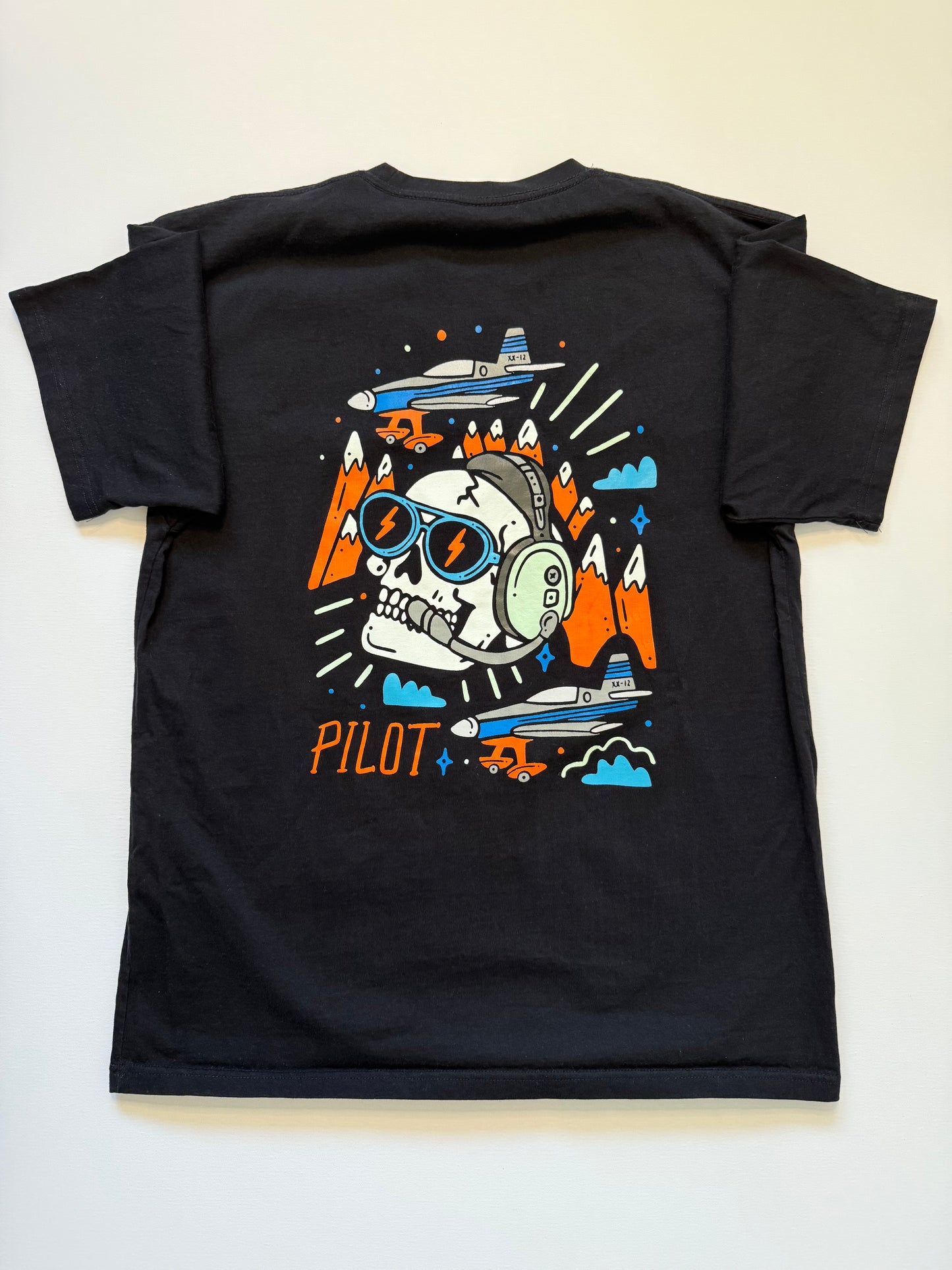 Skull pilot tee