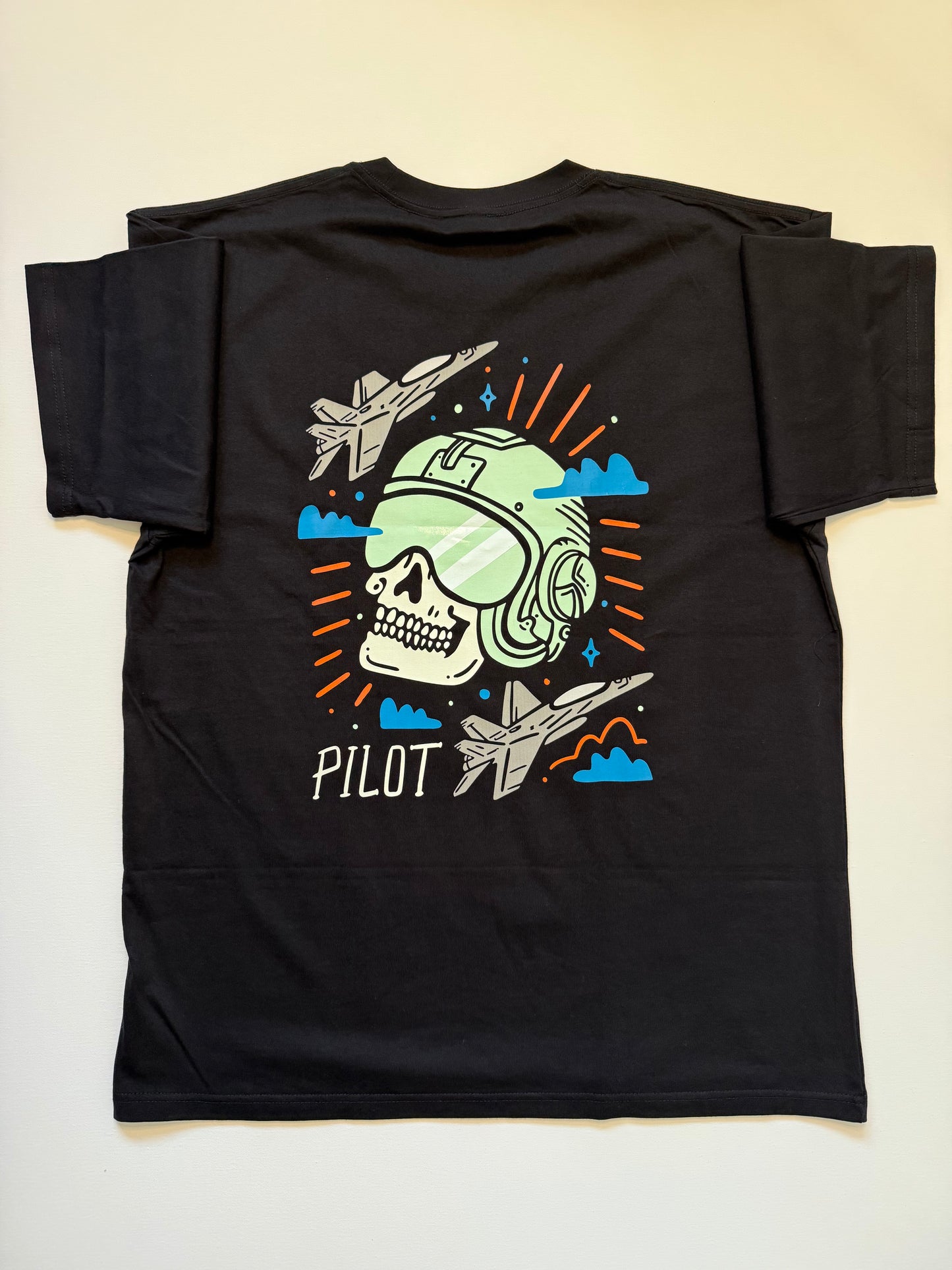 Skull pilot tee