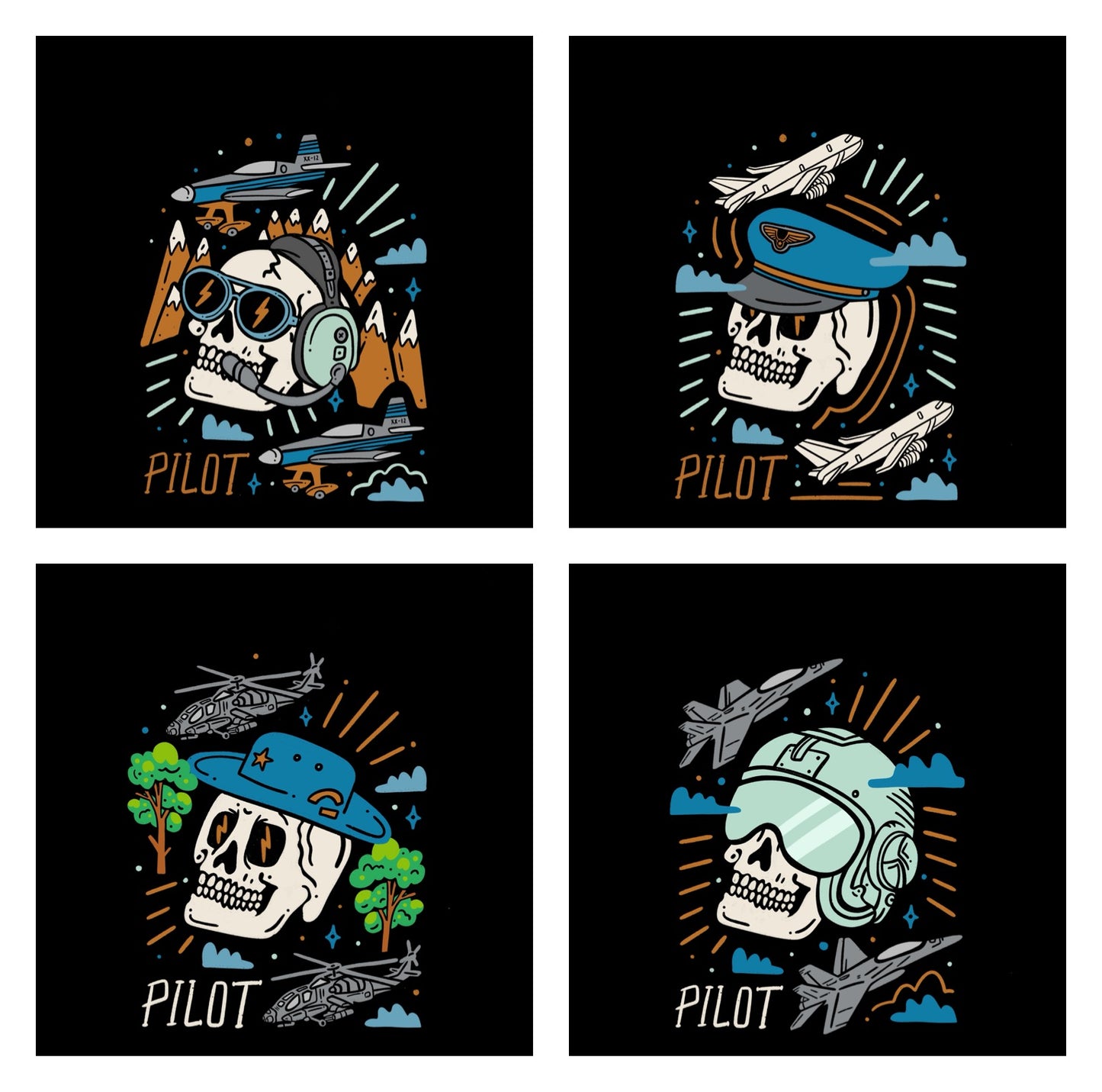 Skull tee package